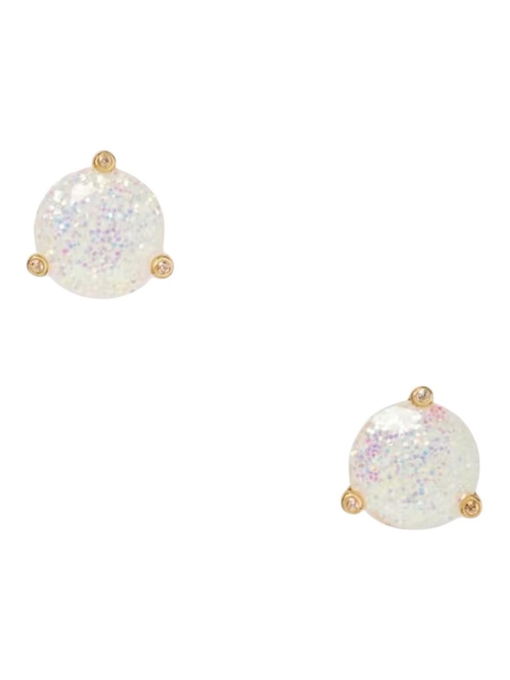 Kate Spade Rise And Shine Opal Glitter Studs NWT